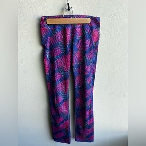 Z by Zella Girl pink and purple printed athletic leggings